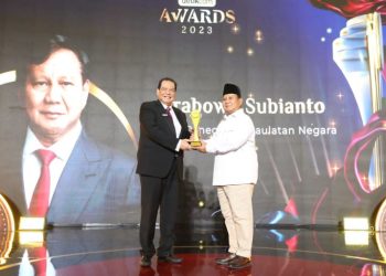 Hadiri detikcom Awards 2023, Menhan Prabowo Raih Penghargaan Kategori “Tokoh Peneguh Kedaulatan Negara”