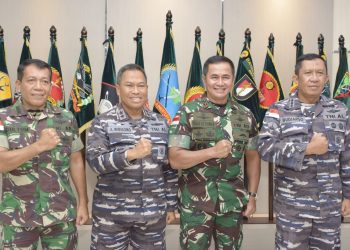 Pangdam Tanjungpura Sambut Hangat Courtesy Call Pangkoarmada I