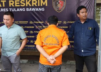 Tekab 308 Presisi Polres Tulang Bawang Tangkap Pelaku Pembunuhan Sadis di Gedung Meneng