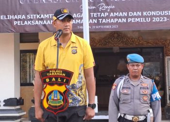 Jaga Kesehatan dan Kondisi Fisik, Polres Tabanan Gelar Olah Raga Setiap Sabtu*