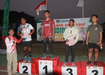 Dandim 0426/TB Tutup Piala Bola Voli Dandim Cup Dalam Rangka HUT TNI Ke-78