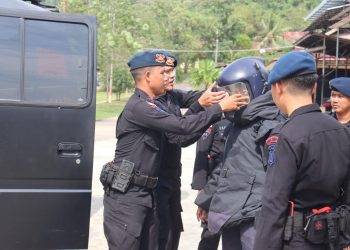 Siap Hadapi Ancaman Intensitas Tinggi, Brimob Kalbar Asah Kemampuan Jibom