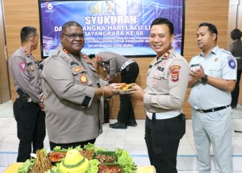 Pesan Kapolres Tulang Bawang Pada Acara Syukuran Hari Lalu Lintas Bhayangkara Ke-68 Tahun 2023