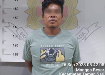Kesal Lantaran Kekasihnya Diejek,  SBN (34)  Tega Menyabet Korban JT (56) dengan Parang hingga  Mengalami Luka-Luka