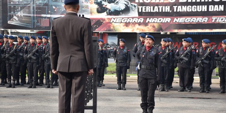 Upacara Hari Kesaktian Pancasila Satbrimob Polda Kalbar