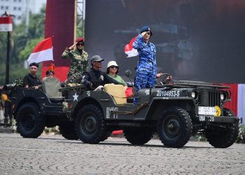 Presiden Jokowi Pimpin Upacara Peringatan HUT Ke-78 TNI