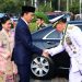 Saksikan Defile Pasukan dan Pawai Alutsista TNI, Presiden: Sangat Komplet