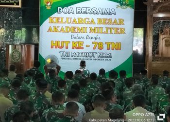 Akademi Militer Gelar Doa Bersama Dalam Rangka HUT KE-78 TNI