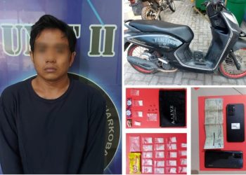 Polisi di Jombang, Gagalkan Peredaran 23 Paket Sabu Kemasan Jajan dan Permen