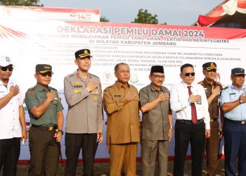 Deklarasi Pemilu Damai 2024, Wujudkan Situasi Kamtibmas Yang Aman dan Kondusif di Wilayah Kabupaten Jombang