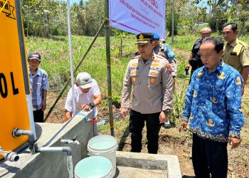 Polres Tulungagung Serahkan Bantuan Sumur Bor Untuk Warga Pucanglaban