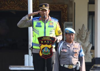 Hari Ke Dua OMB, Kapolres Tabanan Pimpin Apel Sampaikan Arahan Agar Tetap Jaga Kesehatan