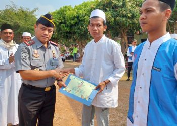 Gempar, Ratusan Warga Binaan Lapas Gunung Sugih Peringati Hari Santri Nasional