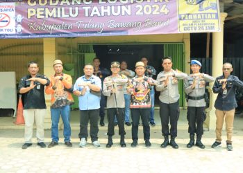 Terima Audensi KPU Kab. Tulang Bawang Barat, Kapolres: Jaga Integritas dan Sinergitas.