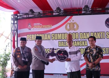 Bahagianya Warga Ciamis dapat Bantuan Sumur Bor dan Paket Sembako dari Operasi NCS Polri