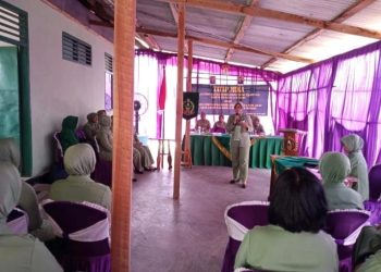 Kunjungan Ketua Persit Cabang XLIX Dim 0426/TB Beserta Rombongan di Koramil 426-05 Penawar Aji