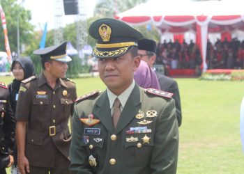 Dandim 0808/Blitar, Hadiri Upacara Peringatan Hari Sumpah Pemuda Ke 95 Tahun 2023 Di Aloon Aloon Pemkab Blitar