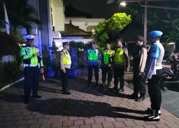 Sasar Kantor Penyelenggara Pemilu dan Obyek Vital, Polres Tabanan Intensifkan Blue Light Patrol