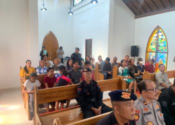 Polda Bali Gelar Minggu Kasih di Greja Al Sadae