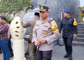 Polres Blitar Kota Terjunkan Ratusan Personil Amankan Kunjungan Presiden ke-5 RI ke Makam Bung Karno
