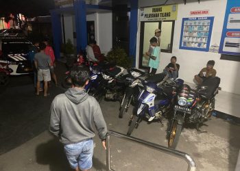 Operasi Balap Liar Polres Blitar Kota, 8 Sepeda Motor Diamankan