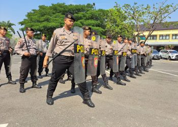 Latihan Pengendalian Massa Antisipasi Gangguan dalam Pentahapan Pemilu 2024