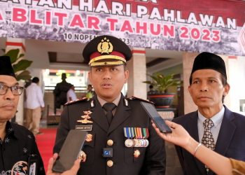Operasi Mantab Brata Semeru, Polres Blitar Kota Bersama KPU Pasang CCTV di Obyek Vital Pemilu