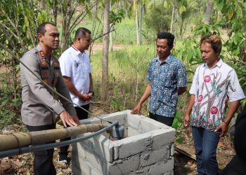 Wujud Kepedulian Polres Malang Bangun Sumur Bor di Donomulyo