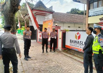 Patroli Polres Blitar Ciptakan Situasi Aman Damai Jelang Pemilu