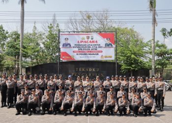 Polres Nganjuk Gelar Upacara Pembukaan Latihan Kerja 48 Siswa Diktuk Bintara Polri, Kapolres Ingatkan untuk Jaga Netralitas