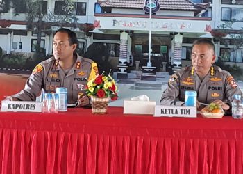 Kapolres Tabanan Sambut Kunjungan Team Puslitbang Polri di Mapolres Tabanan