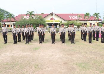 Pesan Kapolres Tulang Bawang Pada Upacara Pembukaan Latja Siswa Diktukba Polri Gelombang II TA 2023