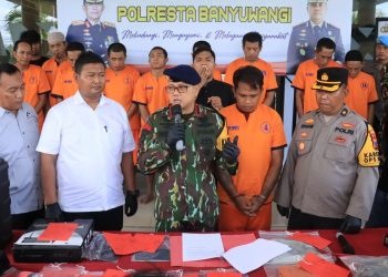 Polresta Banyuwangi Amankan 11 Tersangka dalam Serangkaian Kasus Kriminal