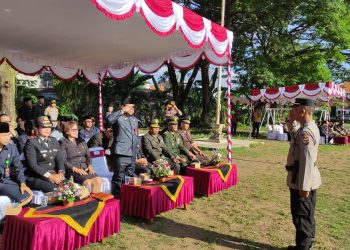 Upacara Serah Terima Pataka, Panji-panji dan Surat Sakti I Gusti Ngurah Rai Tahun 2023 Di Lapangan Umum Kediri, Kabupaten Tabanan