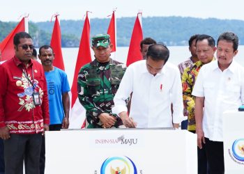 Panglima TNI Dampingi Presiden RI Dalam Acara Puncak Sail Teluk Cenderawasih 2023