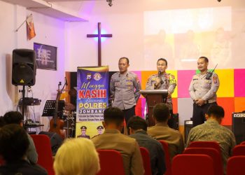Minggu Kasih di Gereja Pantekosta Mojoagung, Polres Jombang Serap Aspirasi Jemaat