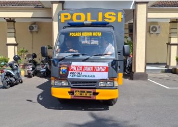 Polres Kediri Kota Kirim Bantuan Kemanusiaan Untuk Gaza Palestina