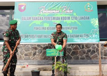 Pangdam XII/Tpr Resmikan Dua Satuan Kewilayahan Tingkat Kodim