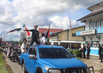 Brimob Kalbar Jamin Pelaksanaan Aksi Damai di Melawi Berjalan Aman dan Lancar