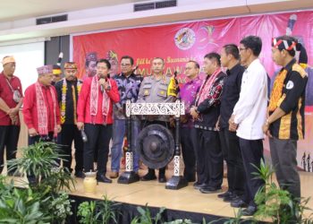 Satgas Operasi Mantap Brata Kapuas 2023-2024 Laksanakan Pengamanan Musyawarah Besar II Pemuda Dayak Kalbar