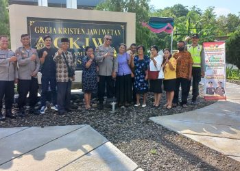 Serap Aspirasi, Polres Jombang Gelar Minggu Kasih di GKJW Bongsorejo