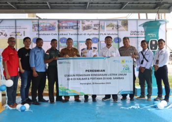 Dorong Percepatan Ekosistem Kendaraan Listrik, PLN Kembali Resmikan SPKLU di Kalbar
