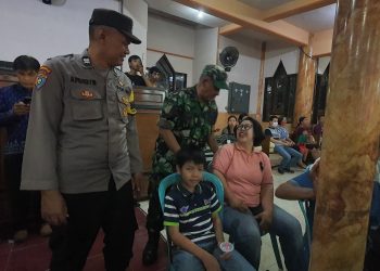 Amankan Ibadah Perayaan Natal, Polres Kediri Kota Terjunkan Personel Pengamanan
