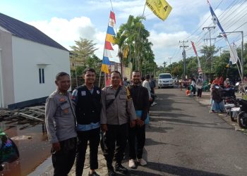 Satgas Operasi Mantap Brata Polres Kubu Raya Amankan Kegiatan Kampanye Calon Legislatif di Kubu Raya