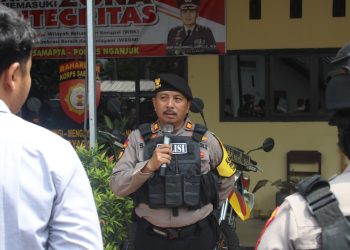 Polres Nganjuk Gelar Latihan Satgas Pengamanan Capres dan Cawapres