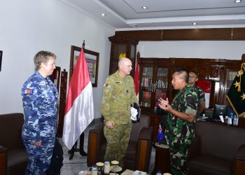 Gubernur Akademi Militer, Mayjen TNI R. Sidharta Wisnu Graha, S.E., Laksanakan Audiensi dengan Counsellor Defence Policy Kedubes Australia