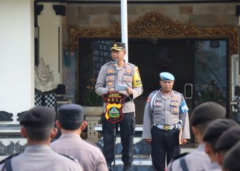 Wakapolres Tabanan Pimpin Apel Penutupan Siswa Latja Diktuk Ba Polri Gel II Tahun 2023 Di Mapolres Tabanan