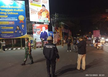 Kapolsek Mojoroto Pimpin Patroli Gabungan Sabtu Malam, Ini Tujuan dan Sasarannya !