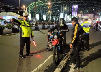 Polresta Malang Kota Kembali Amankan Ratusan Motor Knalpot Brong Diduga Untuk Balapan Liar