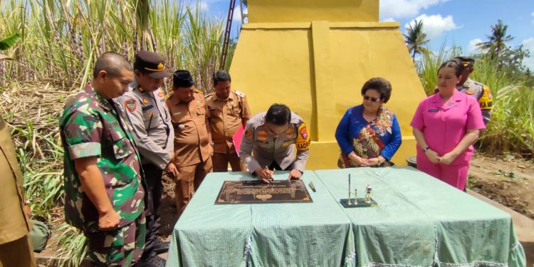 Kapolres Lumajang Resmikan Sumur Bor Bantu Kebutuhan Air Bersih Untuk Warga